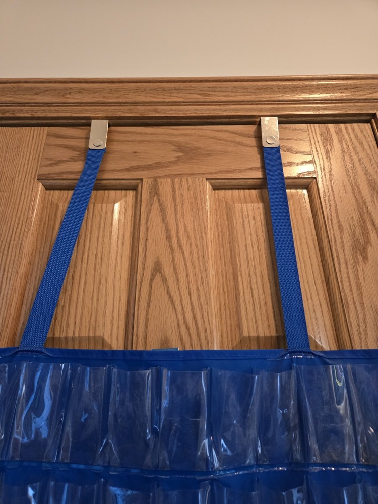 Hot Wheels Blue Clear Plastic Hanging Display Case Organizer