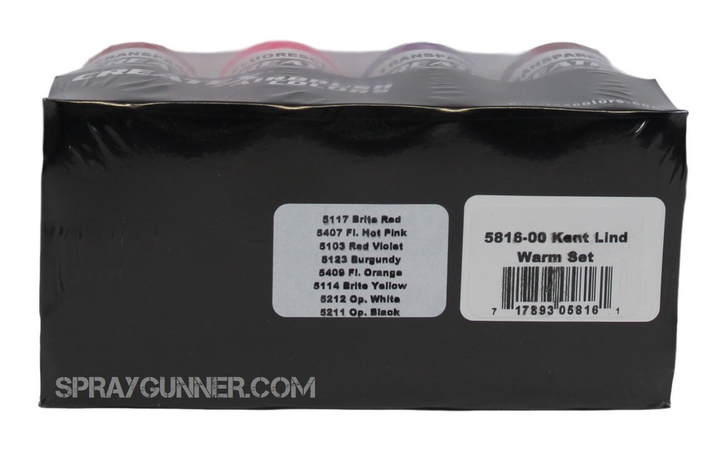 Createx Airbrush Colors Kent Lind Warm Set