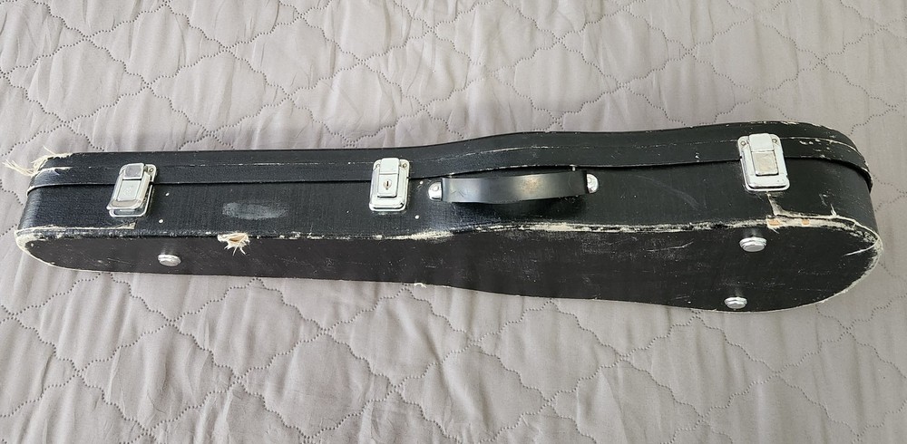 1/4 Size Violin Case Aqua Velvet Interior