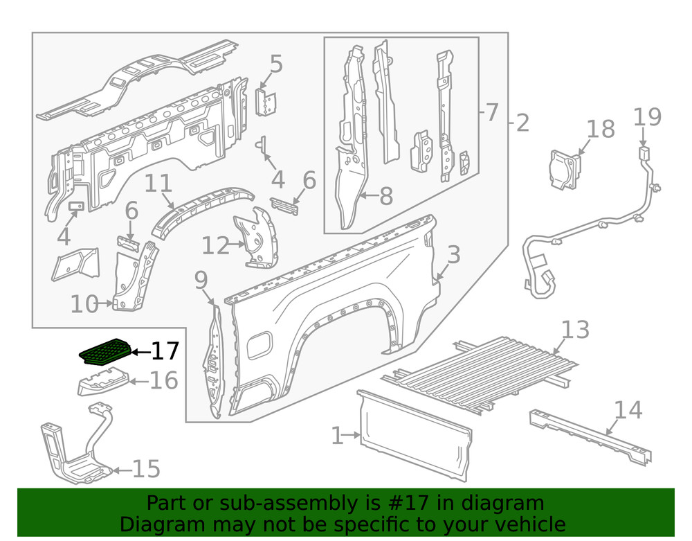 Genuine GM Step Pad 84656455