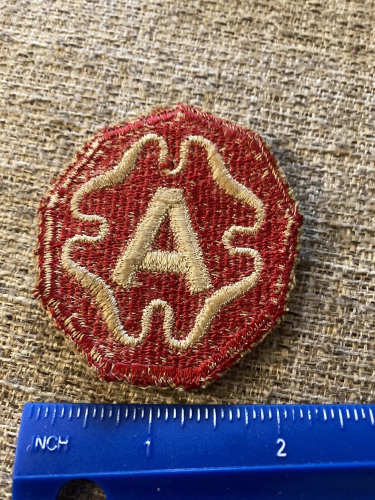 US Army 9th Army White A Patch INV8331
