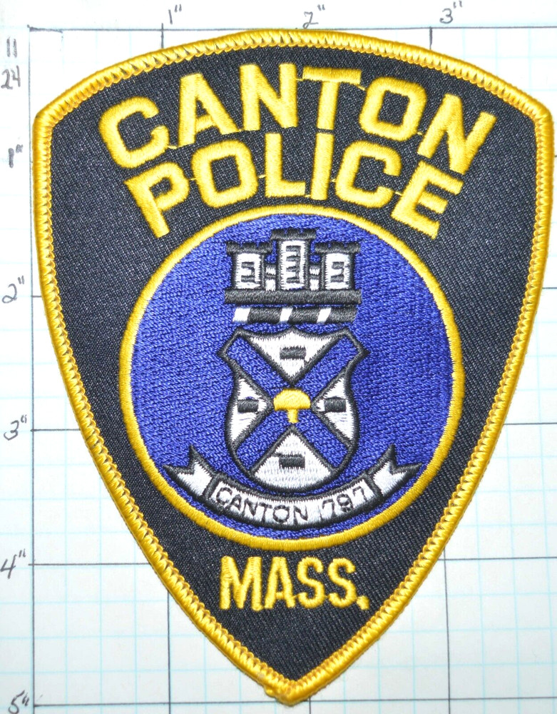 MASSACHUSETTS, CANTON POLICE DEPT PATCH