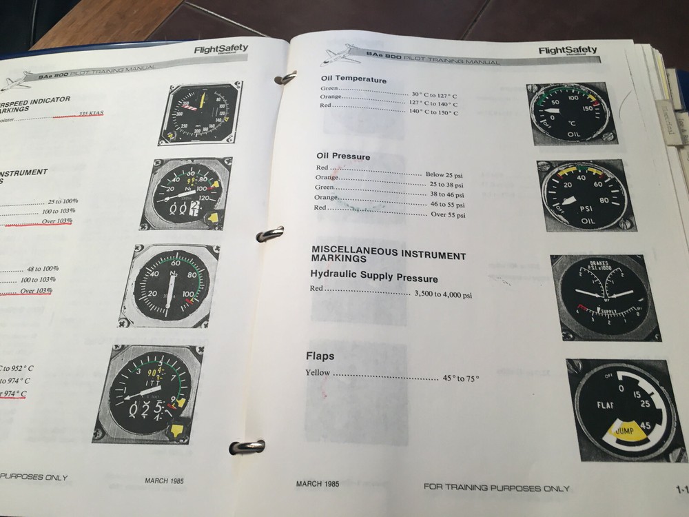 British Aerospace BAe-800 Pilot Training Manual