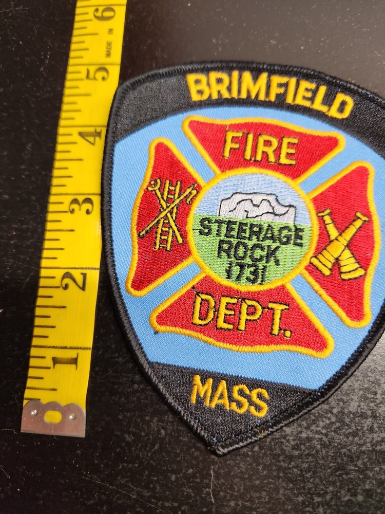 Vintage Brimfield Massachusetts Fire Department Patch
