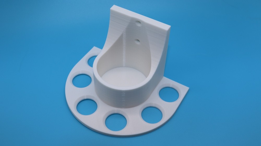 White Lightsaber Wall Mount Holder Holds 6 Kyber Crystal Savi's Workshop