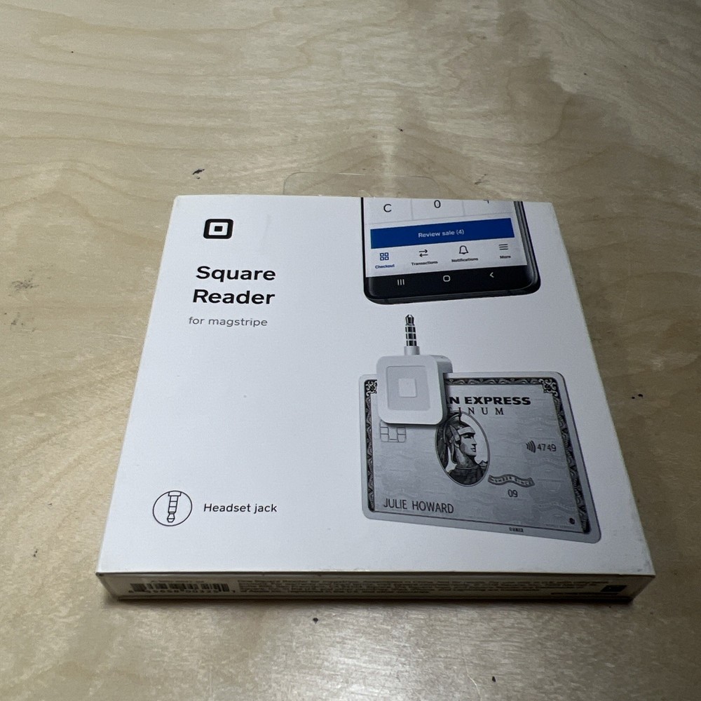 New Square Credit Card Reader for Apple and Android - White