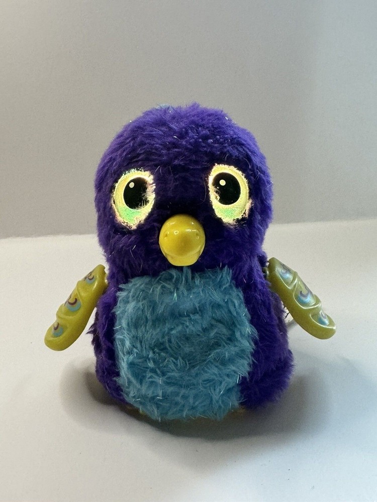 SPIN MASTERS HATCHIMAL BLUE BIRD WITH GREEN WINGS & BEAK INTERACTIVE Works Great