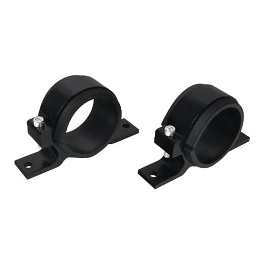 Fuel Filter Mounting Bracket, Fuel Pump Clamp Holder(2 Pack) 50mm Black