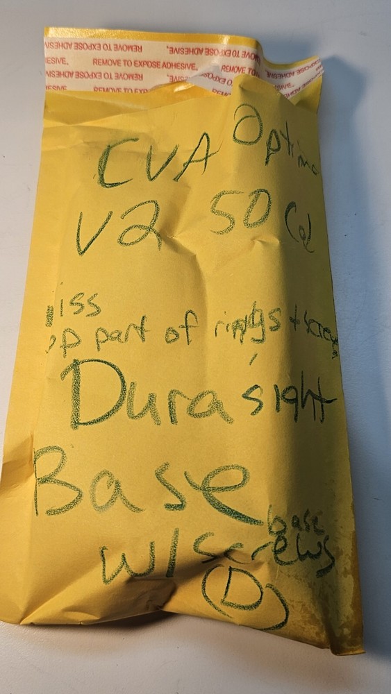 CVA Optima V2 Break Action Muzzleloader Rifle Durasight Base W/ Screws (D)