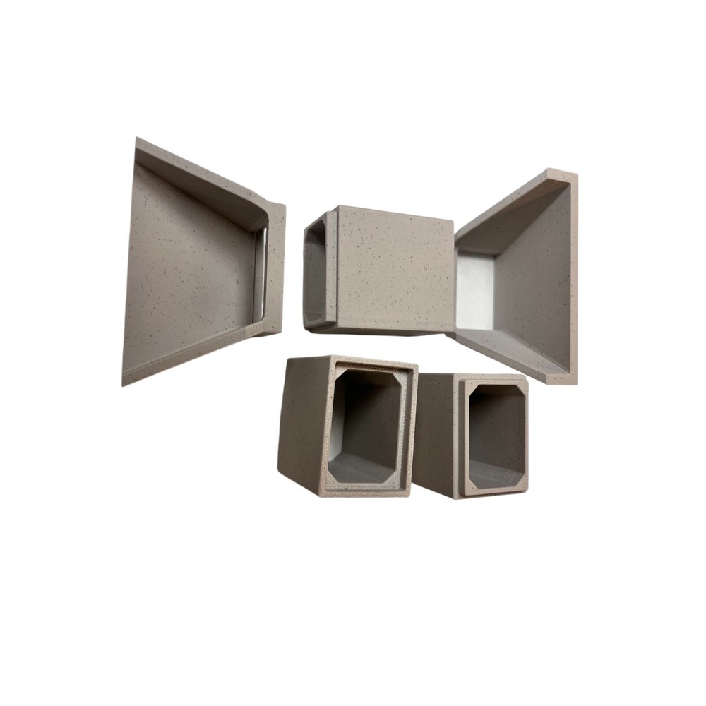 Precast Concrete Box Culvert Scale Model 1/50 5 Peice Set