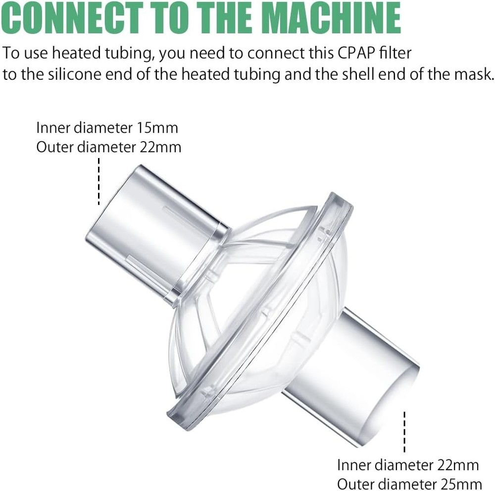 Inline Filter for CPAP Universal for BiPAP Machine Inline CPAP Filters Standard