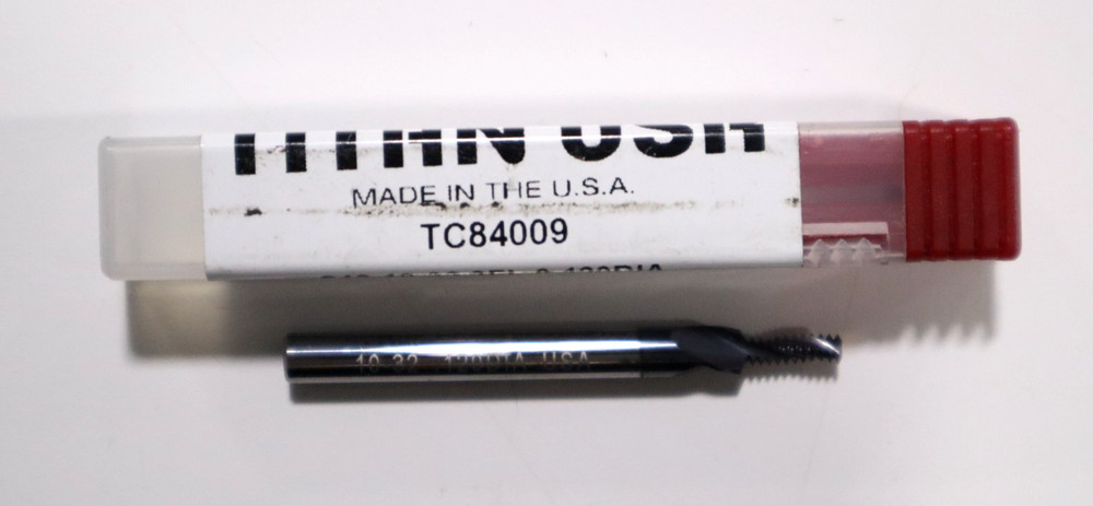 TITAN, 10-32, 3 FLUTE, 0.1200" DIAMETER THREADMILL TC84009