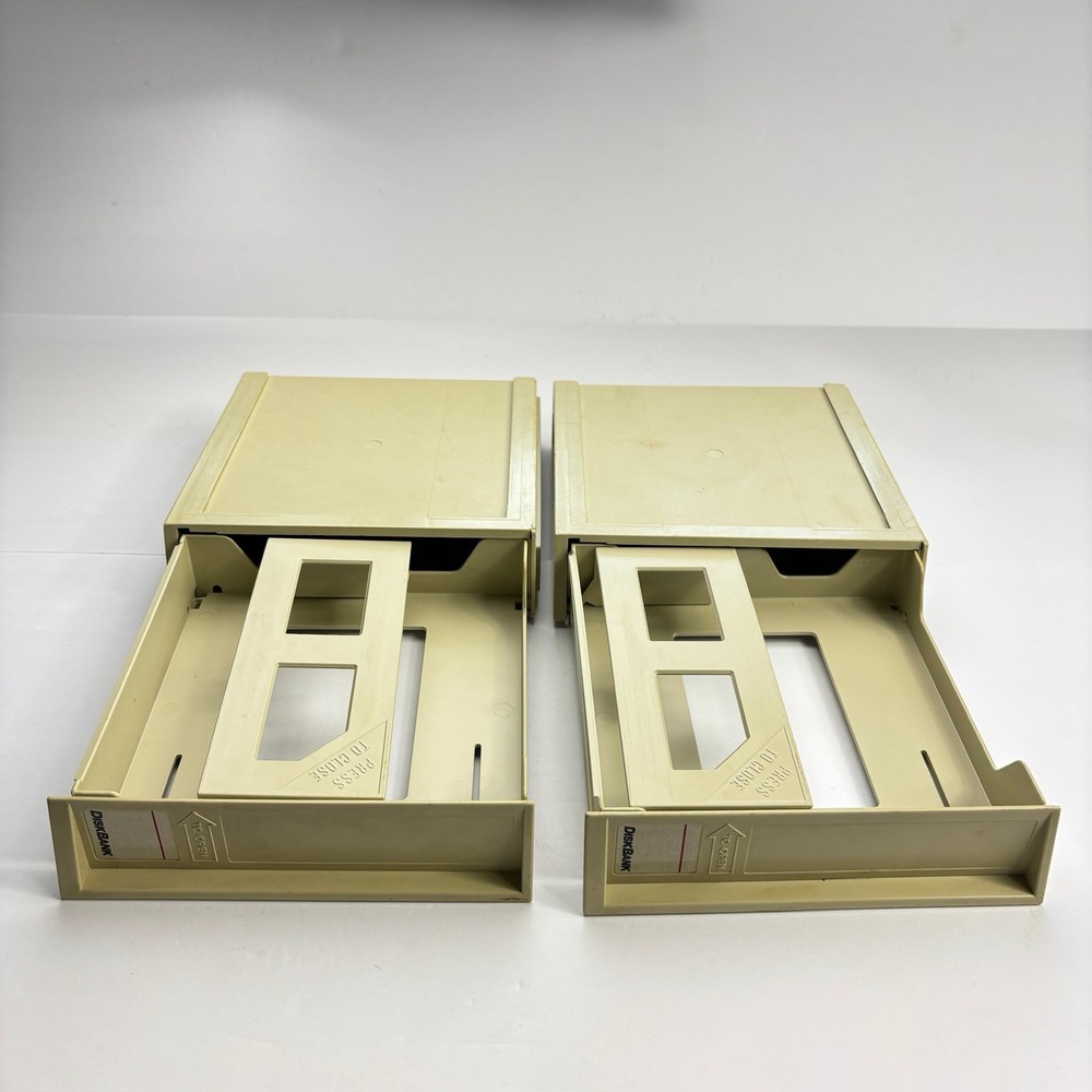 VTG DISKBANK 2 Floppy disk 5.25 Storage Detachable Customizable Case Stackable