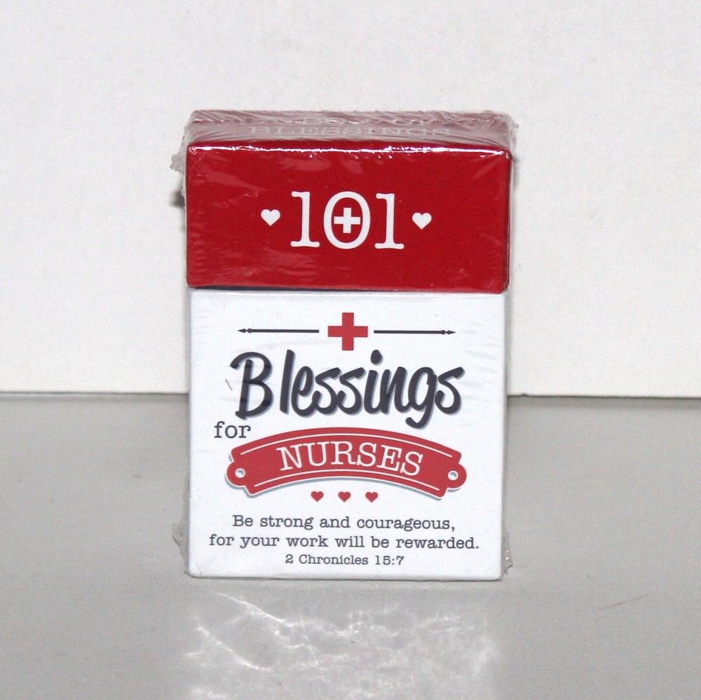 101 BLESSINGS FOR NURSES cards 2016 NEW in box christian scripture quotes