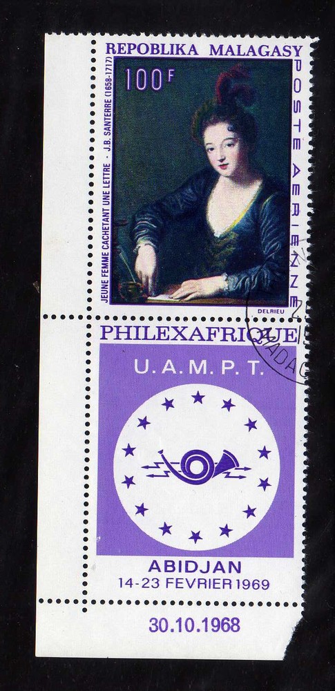 MALAGASY -  1969  C91-label   PHILEXAFRIQUE