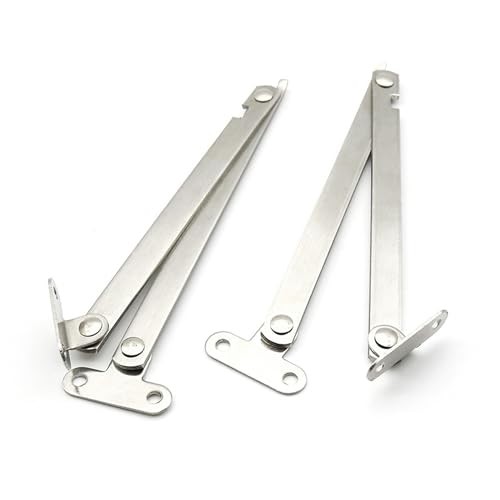2 Pack Folding Lid Support Hinge Drop Lids Stay Replacement Bracket Rod