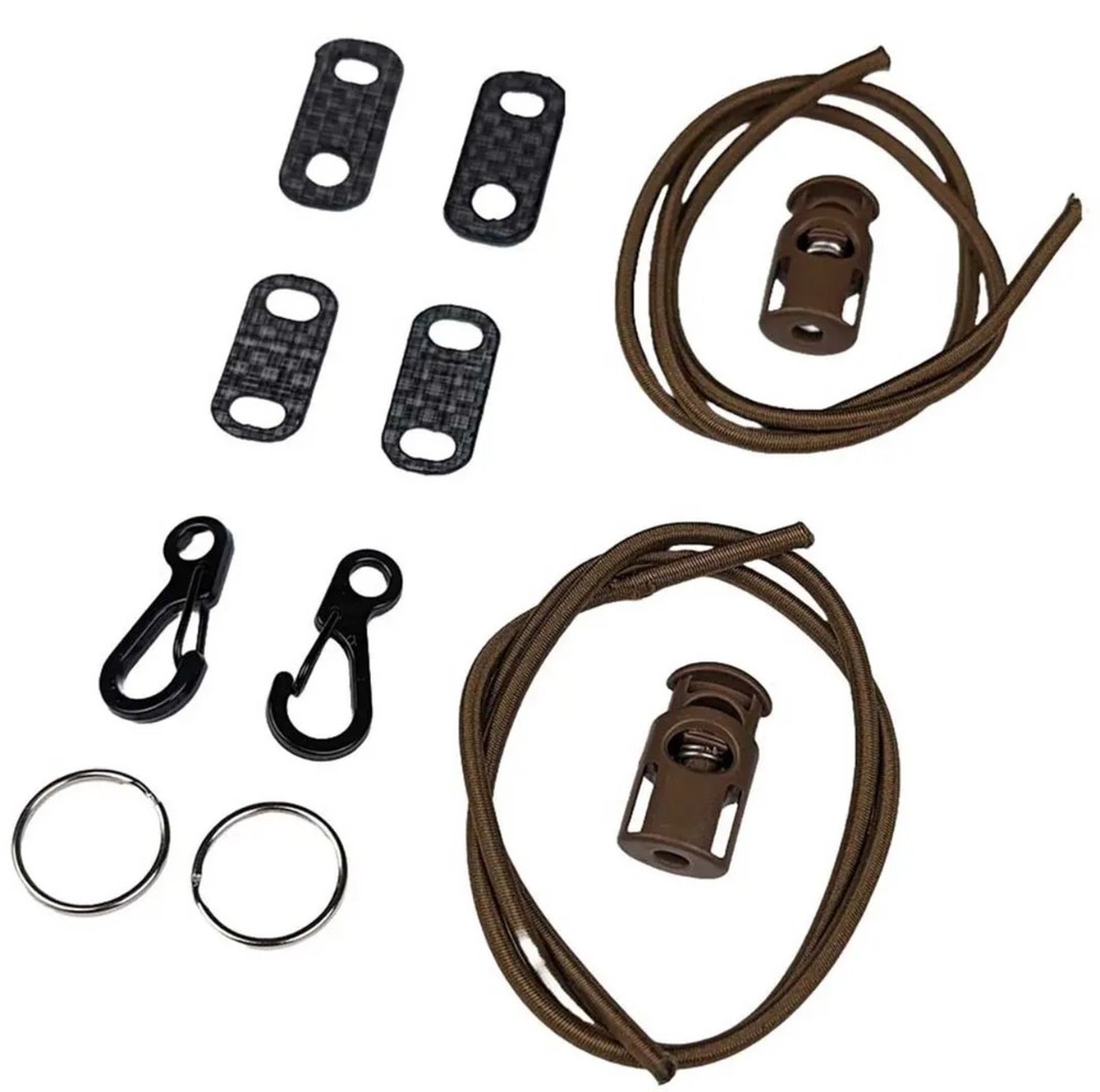 Adjustable Helmet Rail Bungee Set (2 pcs)