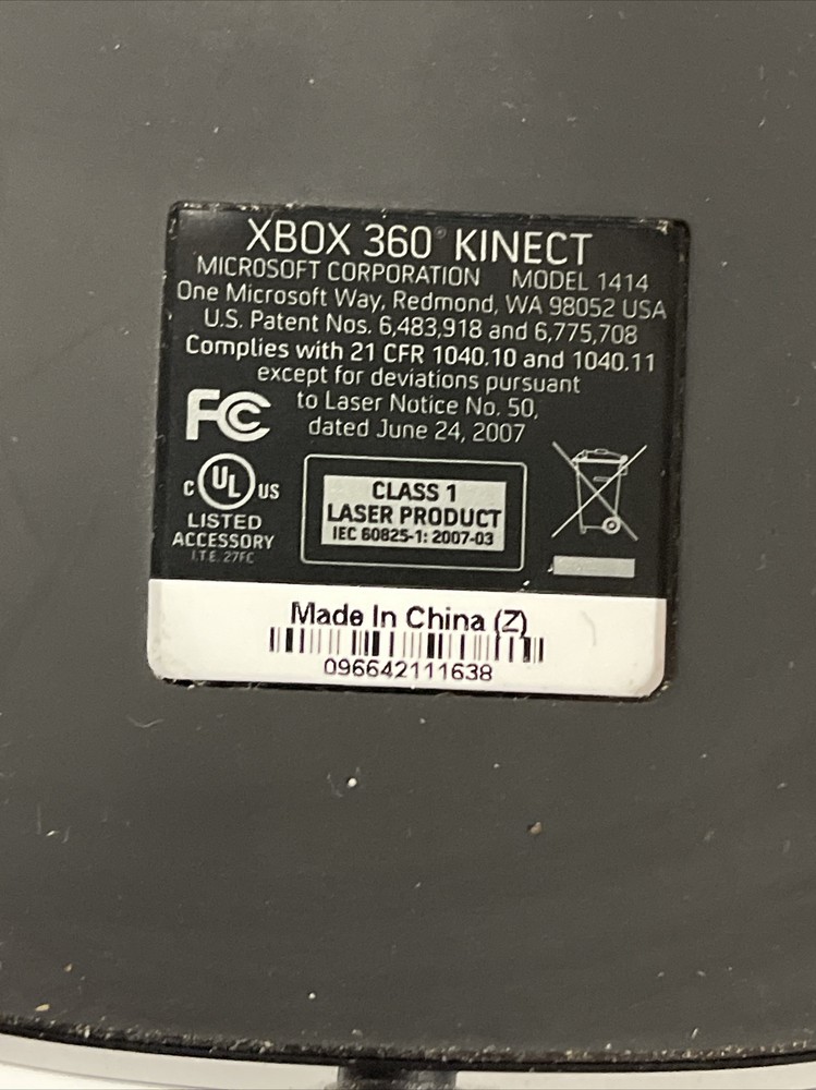 Microsoft 1414 Xbox 360 Kinect Sensor Bar - Black