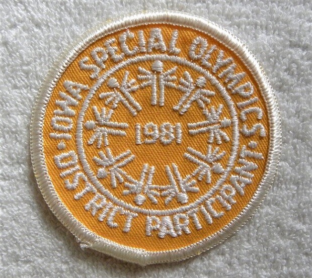 1981 Iowa Special Olympics, District Participant Patch