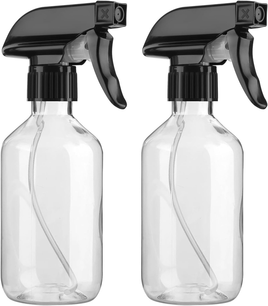 Leakproof Spray Bottles 300ml - Adjustable Nozzle, Refillable PET Plastic