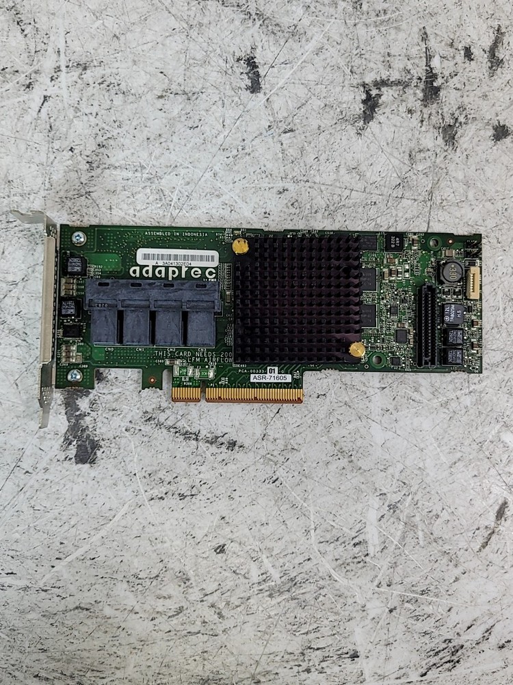 Adaptec ASR-71605 1G Raid Controller Card PCIe SAS/SATA