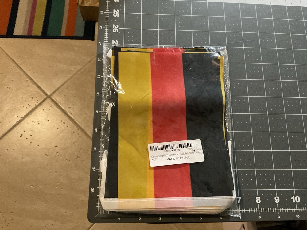 German Flag String Decor, 36 Flags, Germany, World Cup, Olympics, T3