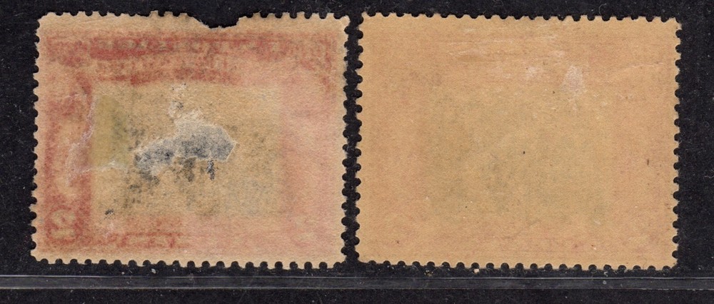 Perfectly Flawed US 1929 EFO 2c SN 651 Used Error - Dramatic Vignette Shift Left
