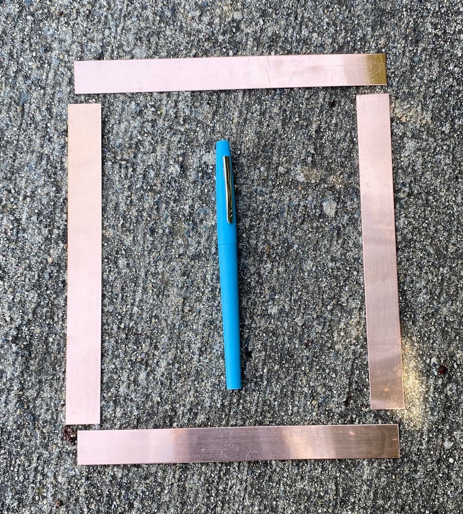 7"X.75" Raw Copper (aprox 24 gaugeStamping Strip 5/pack