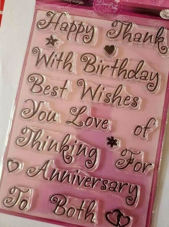 CraftbuddyUS Bold Messages Stamp Set (DBS05)