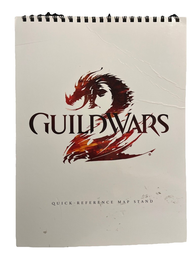 Guild Wars 2 Quick Reference Map Stand ONLY | Spiral Standup Strategy Guide Book
