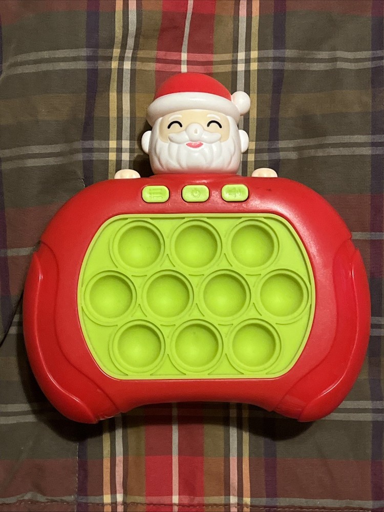 Santa Pop Push it Game Controller Sensory Fidget Toy Electronic Whack Mole