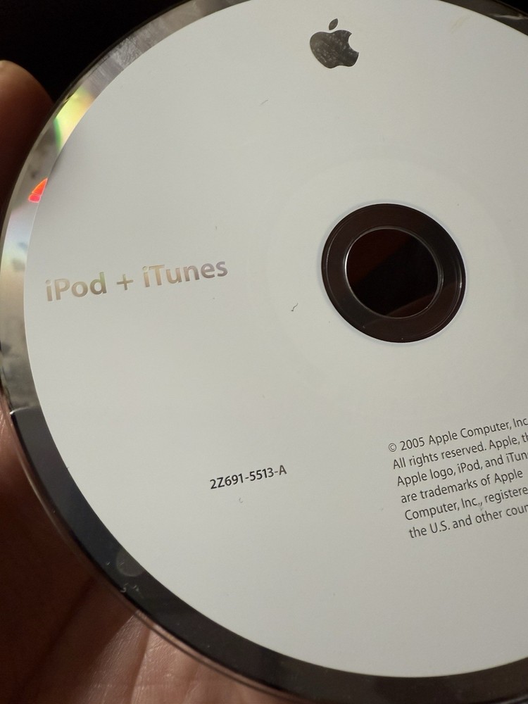 Apple iPod + iTunes Software Installation Disc CD-ROM