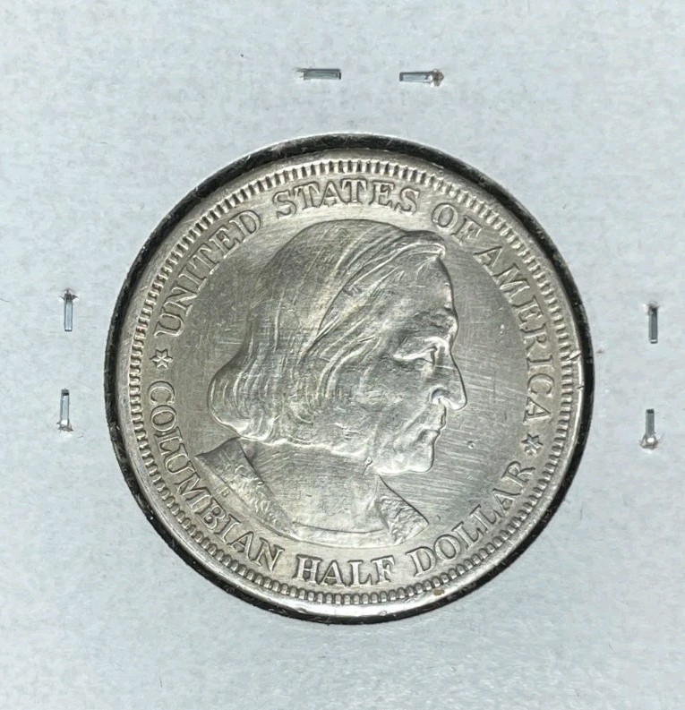 1893 EXPO COMMEMORATIVE SILVER HALF DOLLAR~~NICE COIN~REF#2