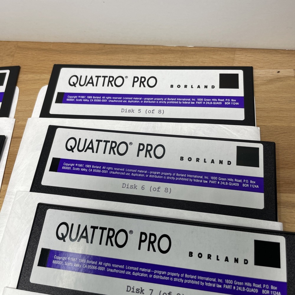 5.25 floppy disks Quattro Pro