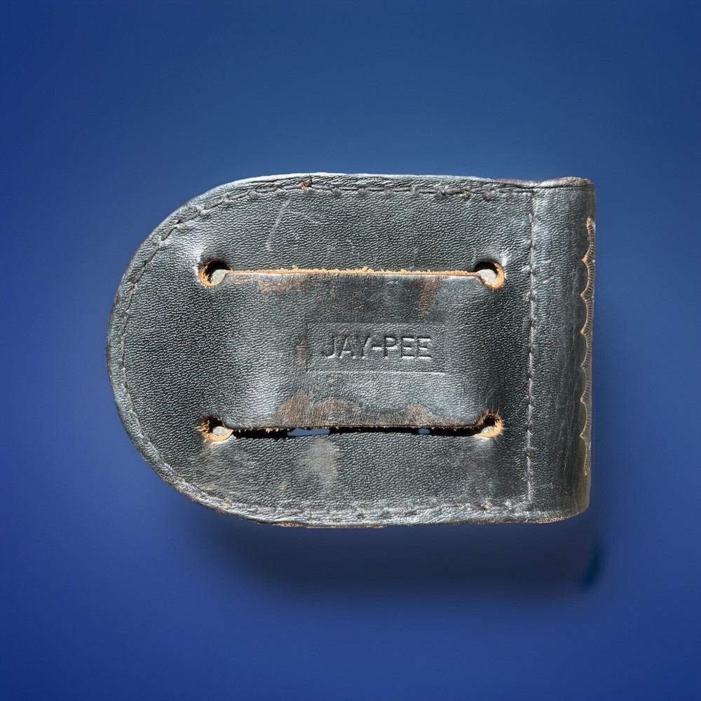 Jay-Pee Tooled Leather Handcuff Holder With Snap Closure