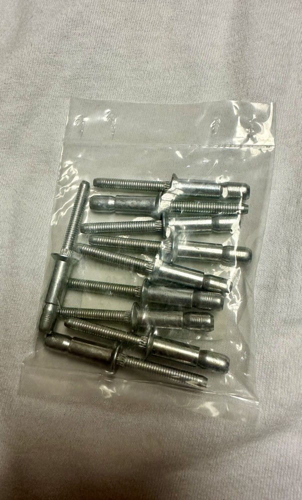 Tesla Structural Countersunk River 1069327-00-A - 6.5 MM Head Open End - 10 Pack