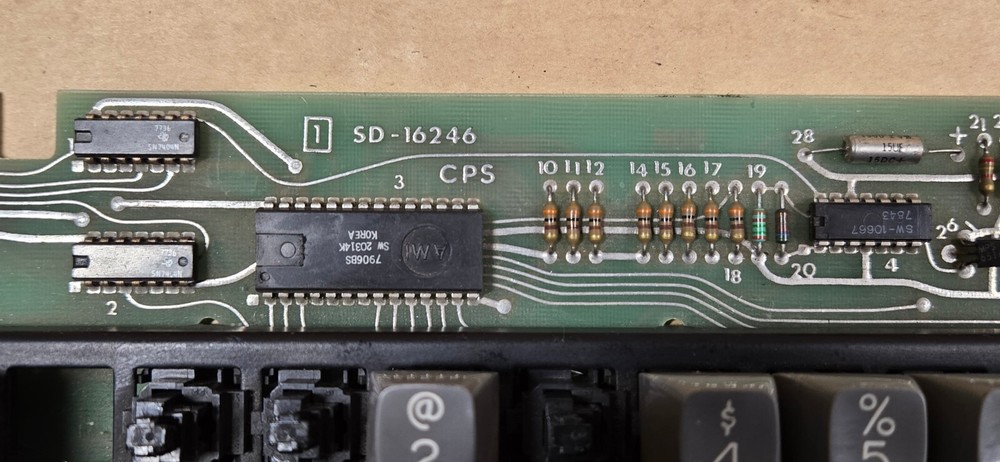 Vintage Micro Switch Keyboard 75SD12-1 / 23725-02 Missing 3 Keys - Untested