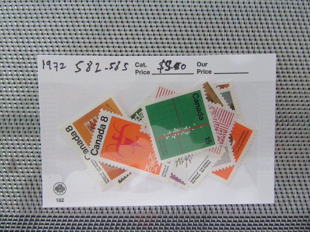 Canada Stamps, 1972 Year Set collection, 16 different Mint NH