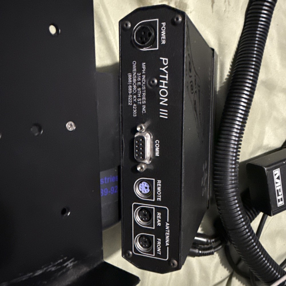 MPH Industries Python III Police Radar Control Panel & Keypad