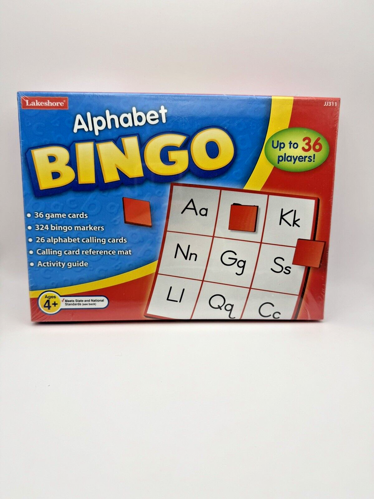 Alphabet Bingo Young Child Education Phonics Learning Game