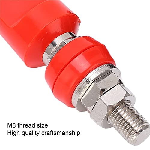M8 Remote Battery Terminals, 2PCS 100A Battery Post Terminals with 4mm Plug