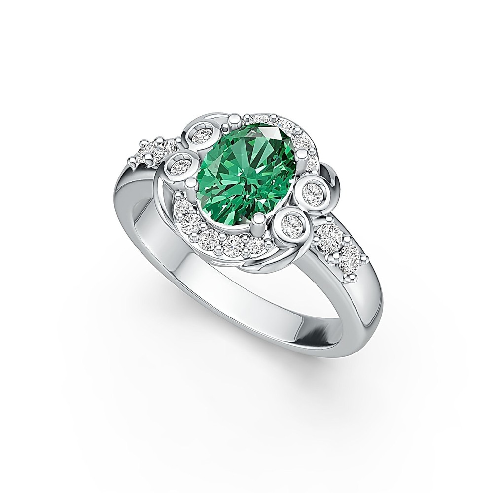 Sterling Silver Semi Mount Ring Setting Oval OV 8X6MM