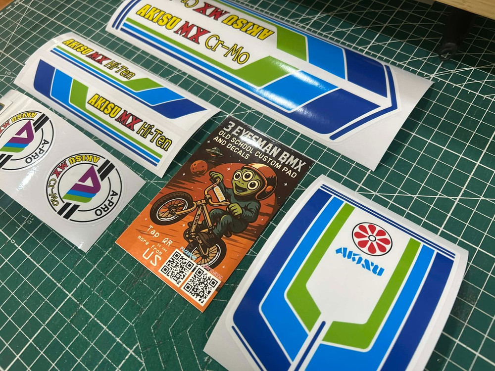 Akisu MX Bmx sticker decals