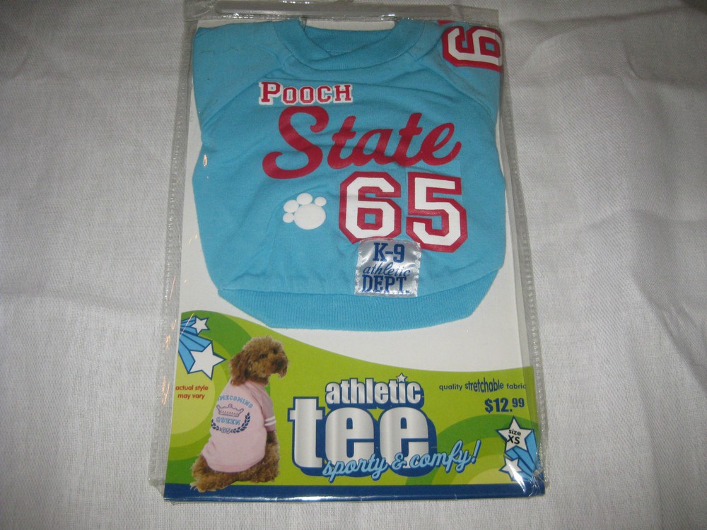 Athletic Tee for Dogs XSmall - Pooch State 65