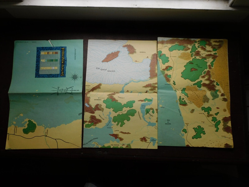 DUNGEON & DRAGONS FORGOTTEN REALMS CYCLOPDEDIA, DM'S SOURCEBOOK & MAPS