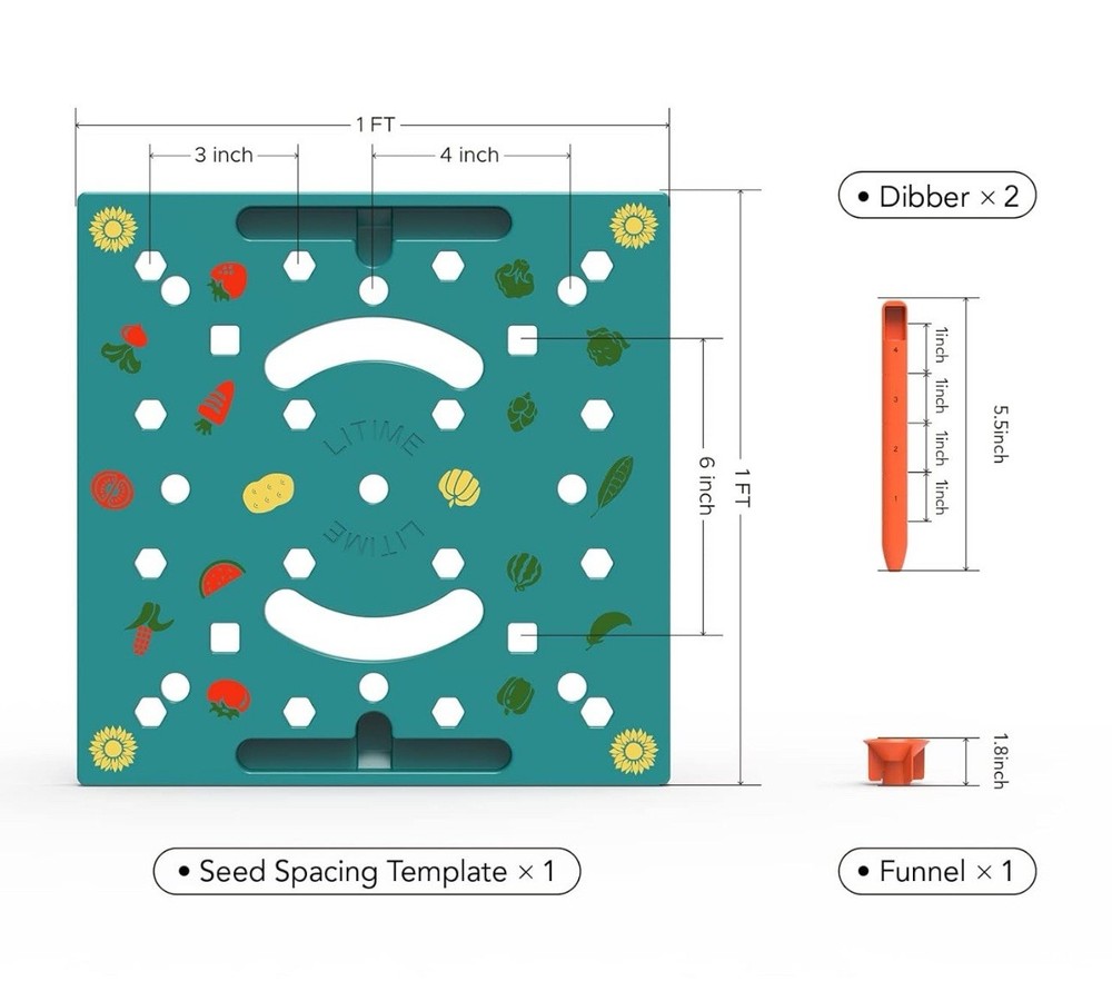 Litime Seed Spacing Template
