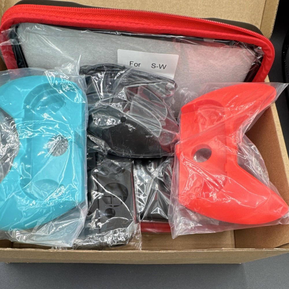 EOVOLA Accessory Bundle for Nintendo Switch Case Controller Grips Cable