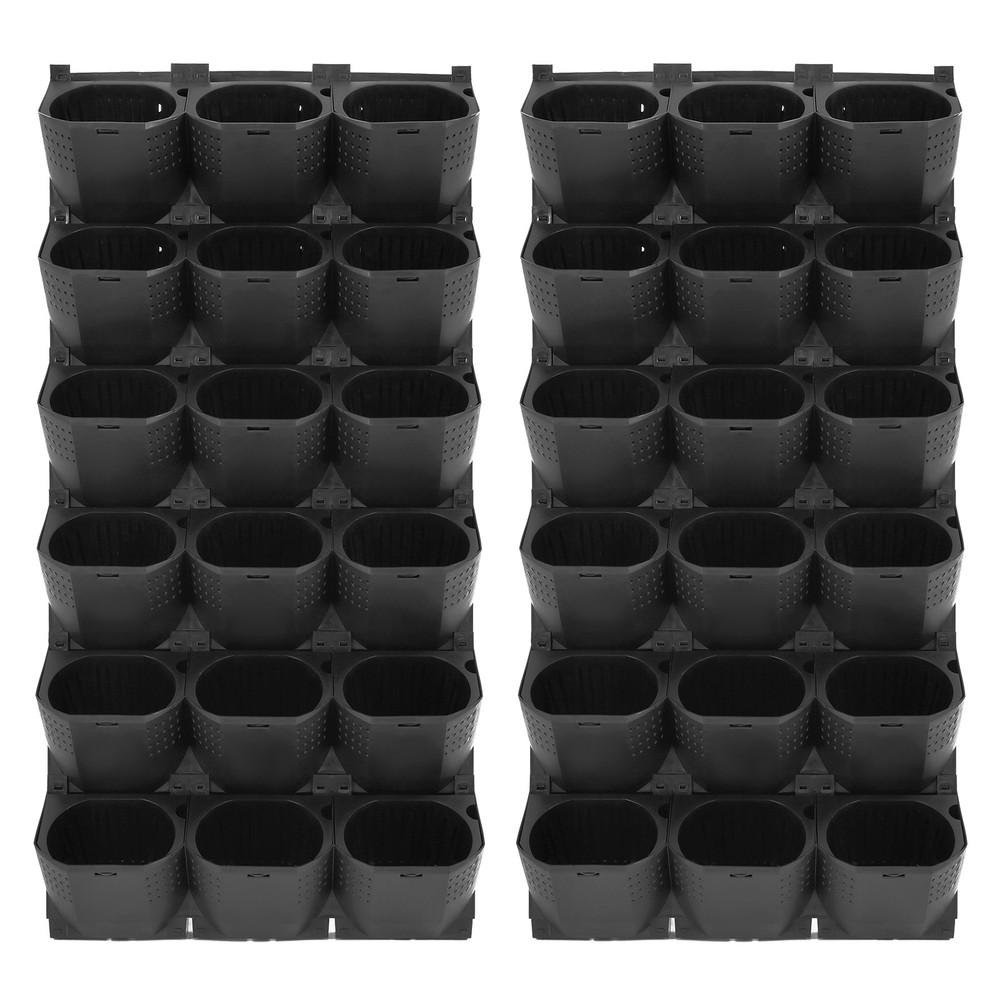 36-Pot Wall-Mounted Planter Set Vertical Garden Planter with Irrigation System