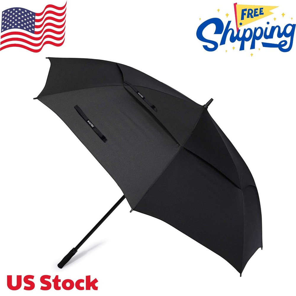 72 Inch Huge Large Oversize Golf Umbrella Automatic Open Double Canopy Windproof