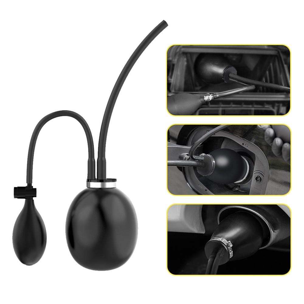 Universal Easy Intake Exhaust Adapter Inflatable Bladder EVAP Smoke Machine Test